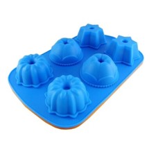 Muffinform Backform  Stern  rund Silikon  Kuchen Schokolade Kuchenform Küche