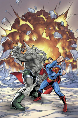 Superman vs Doomsday Comic Book Art Print Decor - POSTER 20x30 | eBay