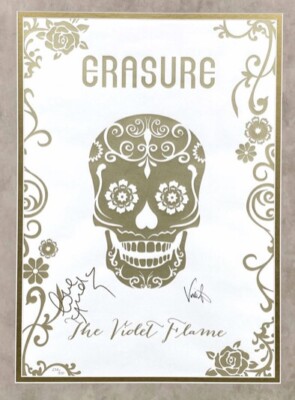 Erasure The Violet Flame Limited Edition Hand Signed Poster 234/250 Pledge Music