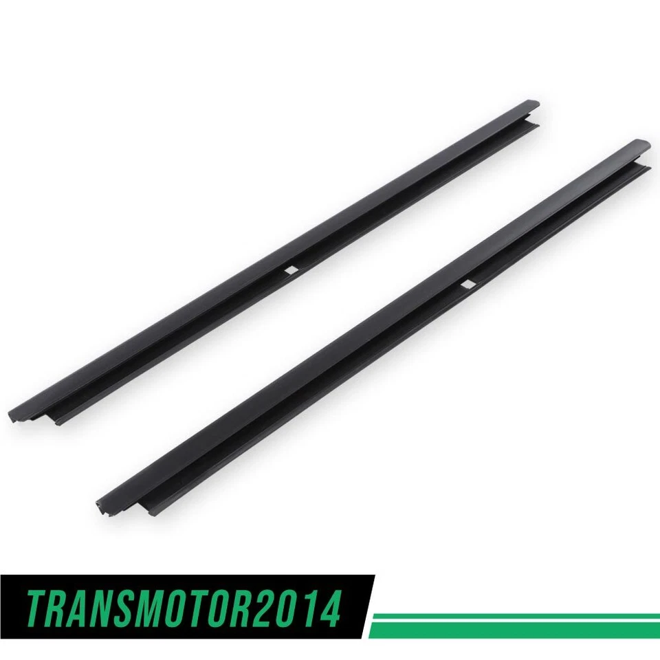 Outer Window Sweep Felt Rear Kit Set of 2 Fit For Chevy GMC Cadillac Truck Black - Image 3 of 4