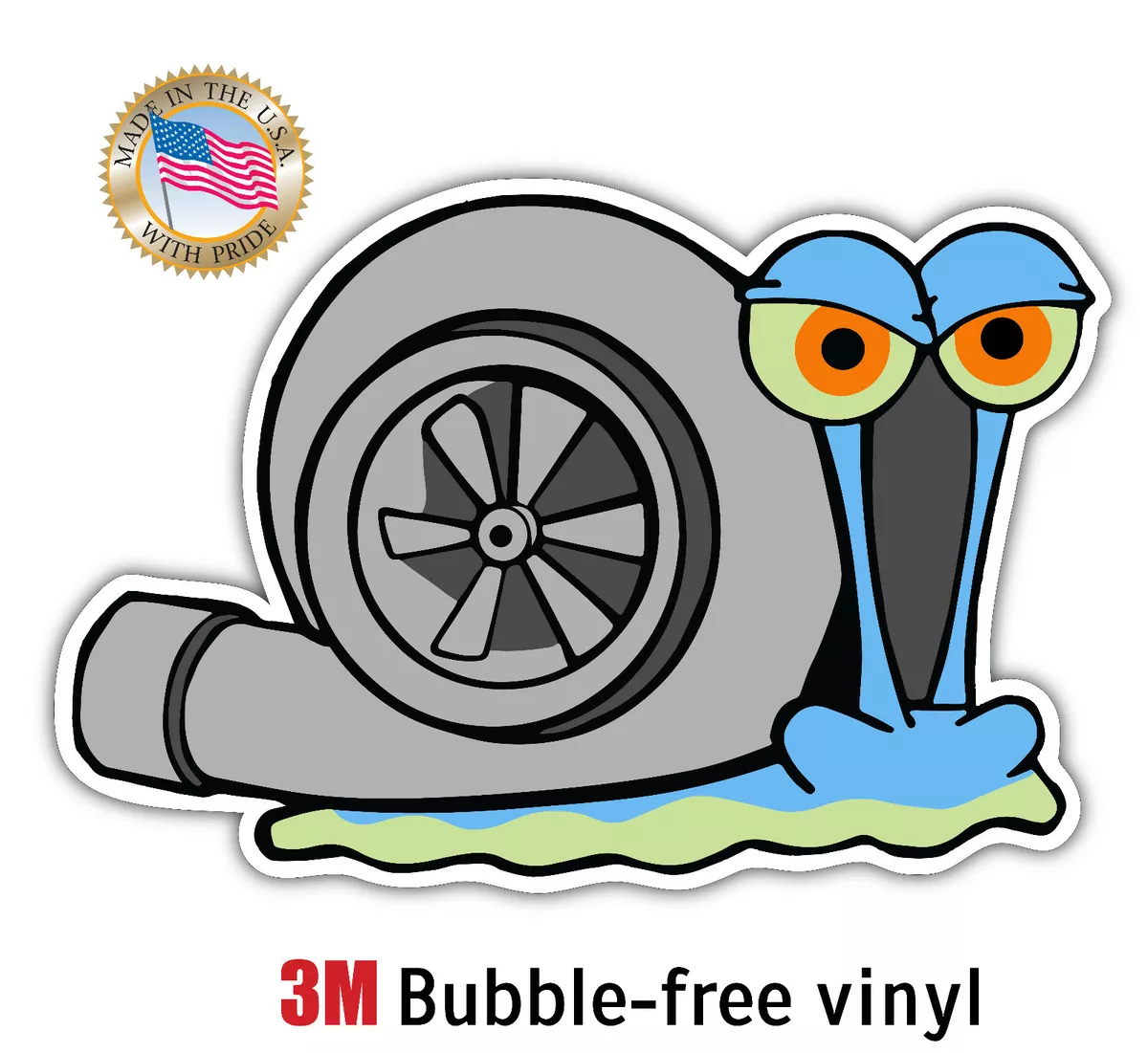 Cartoon monster truck nature 70s' Sticker