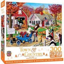 MASTERPIECES Town Country: Fall Finds 300pc EZ Grip Large Format Jigsaw Puzzle