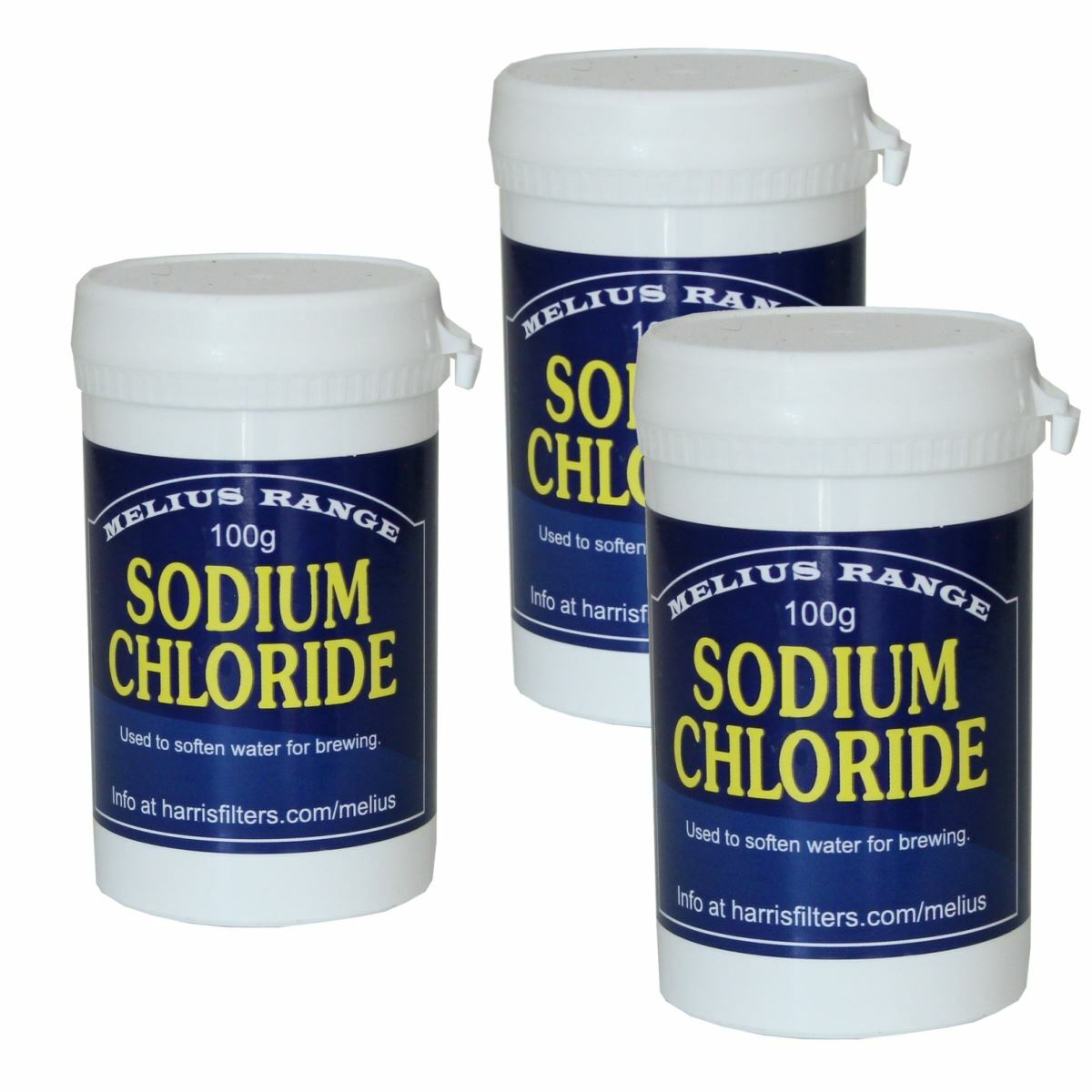3x Sodium Chloride 100g Home brew Beer Making