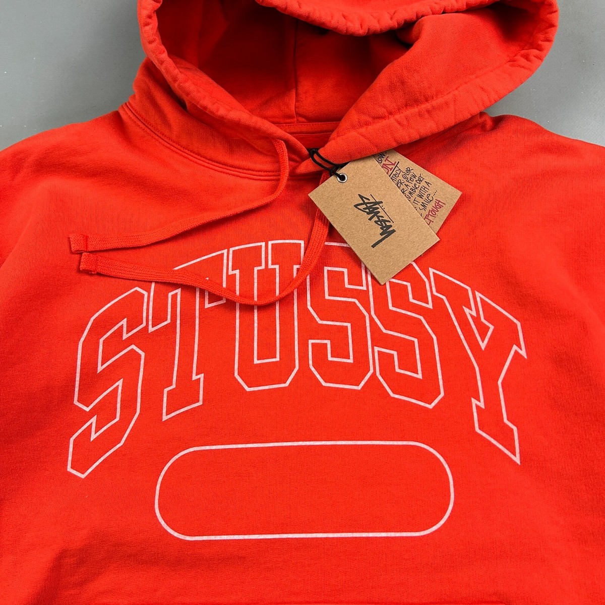 ★韓国人気★ESSU★TOUGH CROP HOODIE STUSSY SS Boxy Cropped Hoodie Sweater sz Small Adult New