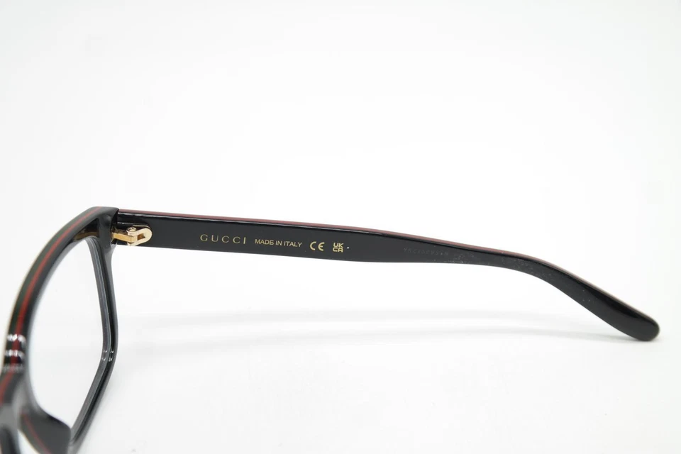 Gafas Gucci GG0272O Negro Rojo Dorado Ovalado Montura Nuevas - Imagen 4 de 4