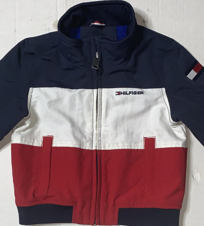 Preowned- Tommy Hilfiger Full Zip Nautical Jacket Boys (Size 18 Months) - Image 2 of 4