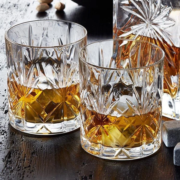 Set Of 2 Crystal Whiskey Glasses Bar Gift Scotch, Bourbon G&T Tumblers BOXED - Image 2 of 4