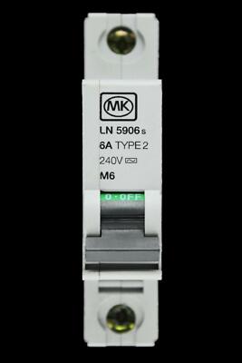 MK 6 AMP TYP 2 M6 MCB SCHUTZSCHALTER LN 5906s SENTRY