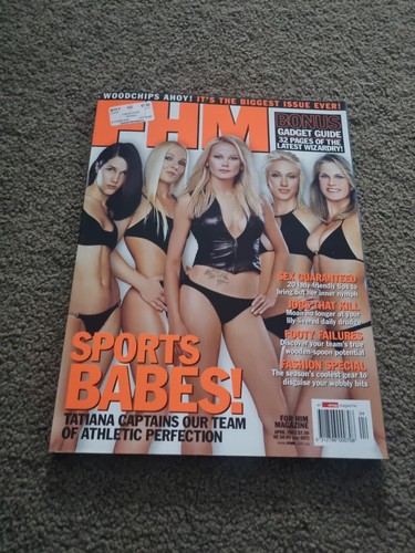 FHM Magazine April 2002-Tatiana Grigorieva-Tamsyn Lewis-Linda Halfweeg
