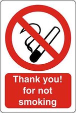 NO SMOKING SIGN Vinyl Decal / Sticker 5 Sizes