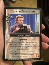 PIERCE MACABEE 1999 SEVERED DREAMS BABYLON 5 CCG COLLECTORS CARD NEAR MINT