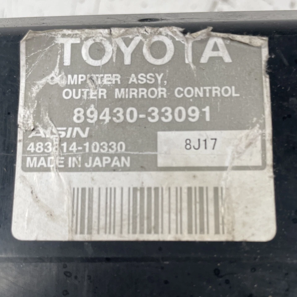 2010 LEXUS ES350 POWER OUTER MIRROR COMPUTER CONTROL MODULE OEM 89430-33091 - Изображение 3 из 3