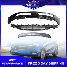 3 Pcs Front Lower Bumper Cover Grille Compatible with 2017-2022 Buick Encore