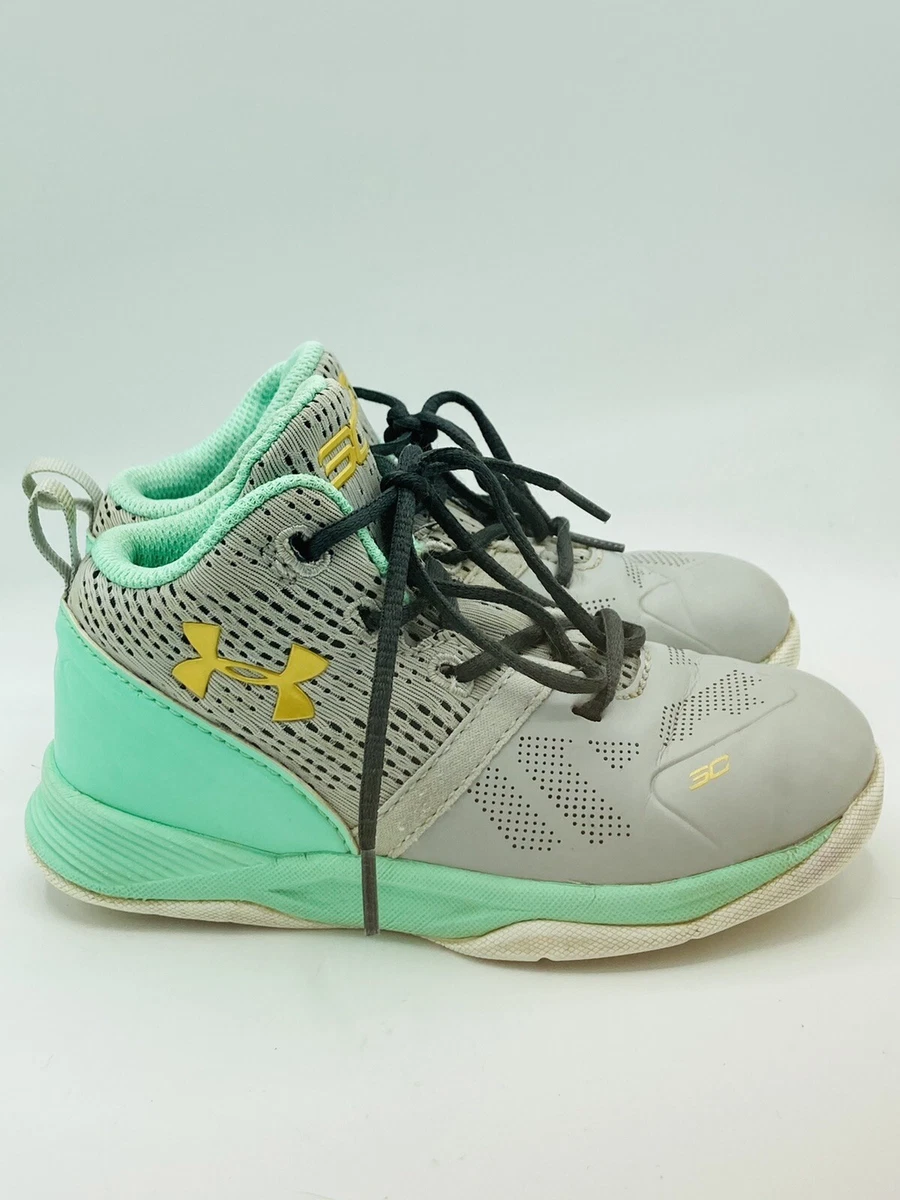 Under Armour SC Steven Curry Mint Green Gray Basketball Shoes