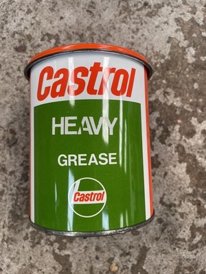 Vintage Castrol Heavy Grease 500g Tin Unused Full Tin