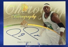 2007-08 SP Authentic  Chirography  GOLD AUTO PAUL PIERCE # 20/25 CELTICS (READ)