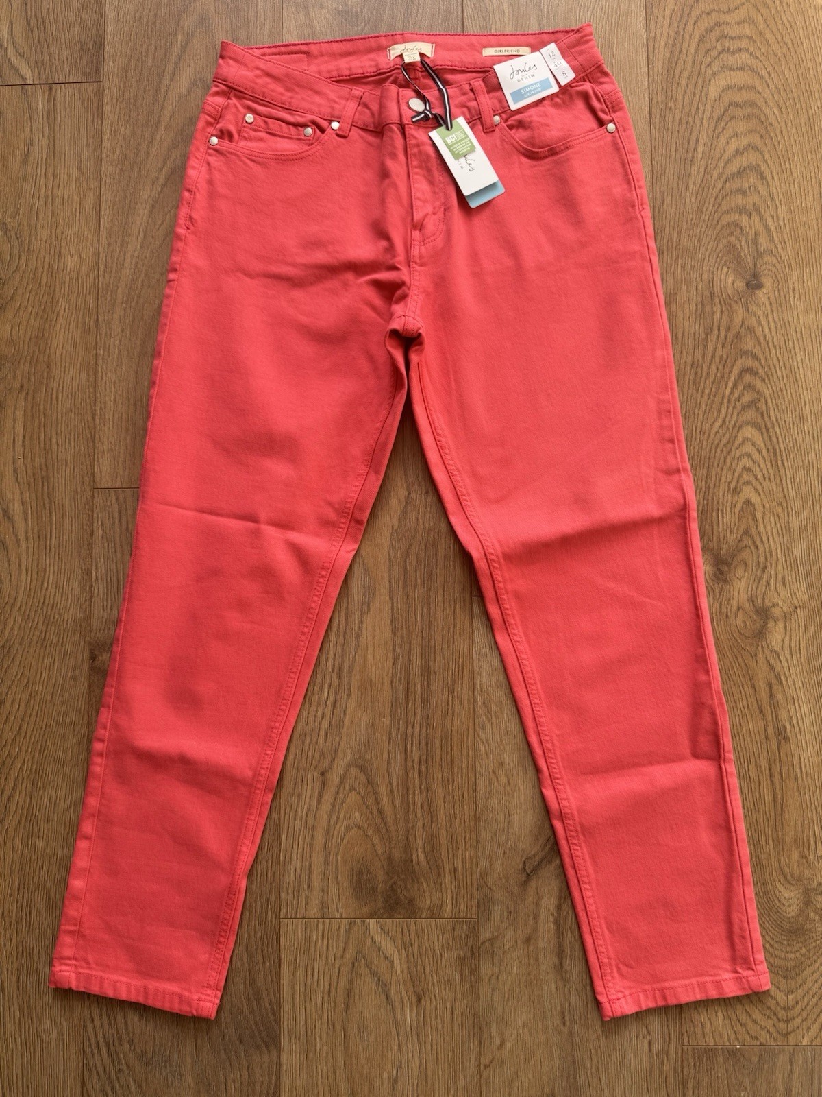 Joules Women  Simone Girlfriend  Jeans -  Raspberry- UK 12
