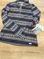 Purnell NEW Santa Barbara Fair Isle Navy Gray 1/2 Zip NWT Wool Wicking Purnell NEW Santa Barbara Fair Isle Navy Gray 1/2 Zip NWT Wool Wicking