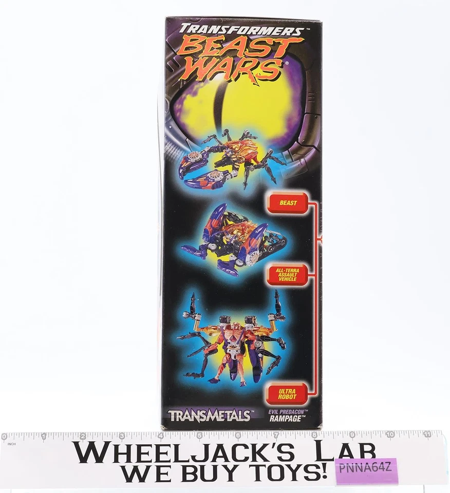 Rampage Transformers Beast Wars Transmetals 1998 Kenner Action Figure NEW SEALED - Image 4 of 4