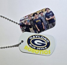 Personalized Metal Photo Military Dog Tag Necklace/Keychain -Customized For Free