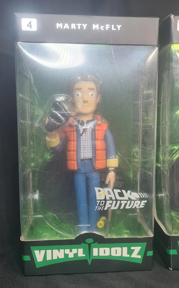 RARE Back To The Future Dr. Emmett Brown #5 & Marty McFly #4 'Vinyl idolz' NIB - image 2 of 3