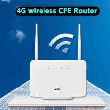4G LTE CPE Router Modem 300Mbps Wifi Router External Antenna with Sim Card Slot