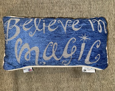 Disney Parks Believe In Magic / Pixie Dust Tinker Bell 2 Sided Throw Pillow EUC