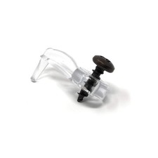 Clear Glass Cabinet Panel Retainer Clips with Screws 25 Pack, 5/16 Inch Offs...