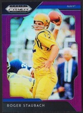2019 Panini Prizm Draft Picks - Prizms Purple #80 Roger Staubach