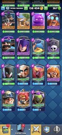 CR 66 LVL | 53 MAXED CARDS | 11K+ Trophies | 130K+ GOLD | 110 Emotes | CHEAP