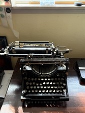 Vintage Underwood No 5 Standard Typewriter Black Deco *Display* Decor 1920s thumbnail