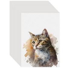 100PCS 5x7 Watercolor Paper Bulk, 140lb/300g Cold Press Thick Water