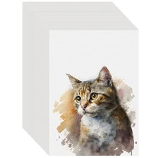 100PCS 5x7 Watercolor Paper Bulk, 140lb/300g Cold Press Thick Water