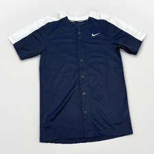 Nike Men's Baseball Stock Vapor Select Full-Button Jersey Blue S New