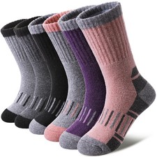Kids Merino Wool Hiking Socks Boys Girls Toddlers Winter Warm Thick Thermal C...