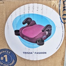 Turbobooster 2.0 Backless Booster Car Seat, Trisha, Easy to Clean Cup Holders