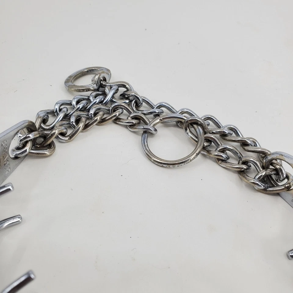 Herm Sprenger Dog Training Prong Pinch Collar Chrome Plated Steel - Image 3 of 4