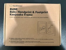 KeaBabies Rune Baby Handprint  Footprint Keepsake Frame NEW 