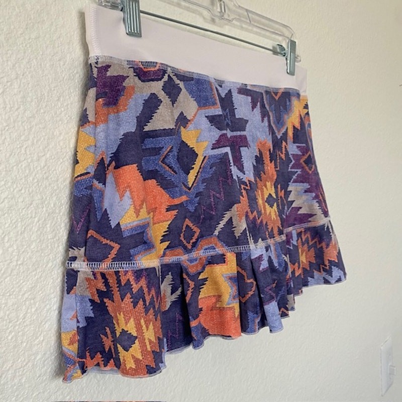 Sofibella Skort 13" Multicolor Aztec Print Front … - image 4