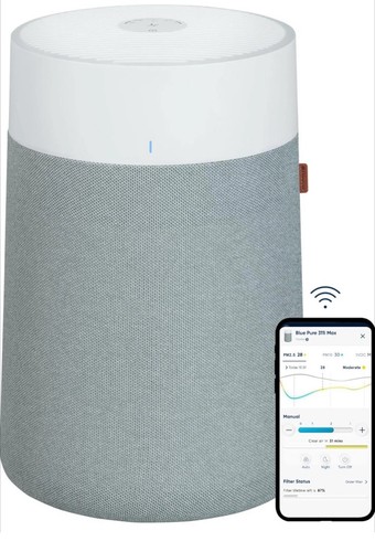Blueair - Blue Pure 311i Max 1,800 Sq. Ft Smart HEPASilent Air Purifier - Whi...