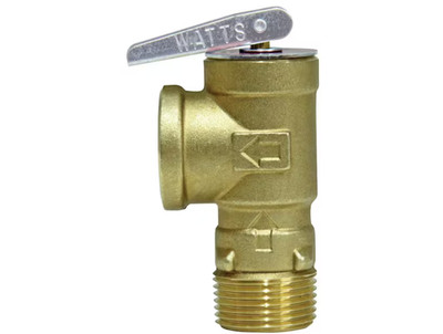 Watts 3/4 In Lead Free Copper Poppet Type Pressure Relief Valve, Test Lever, 150