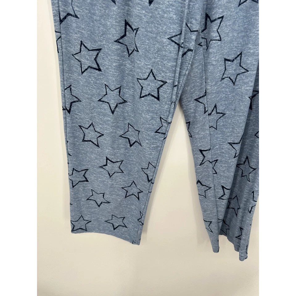 Lucky Brand Blue Star Print Drawstring Lounge Pajama Pants Women's Size X-Large - Image 3 of 4
