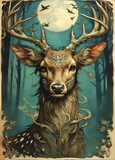 5D Diamond Painting Kits for Adults Beginners Deer DIY Diamond Art Kits with Too