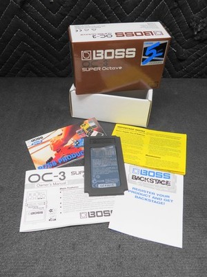 BOX, Rubber Foot & PAPERS ONLY for BOSS OC-3 Super Octave Guitar Effects Pedal