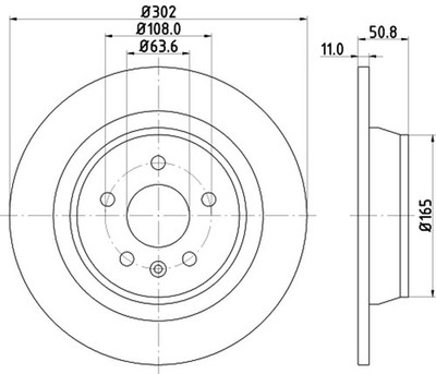 2x HELLA PAGID Bremsscheibe 8DD 355 113-831 für BA7 FORD MONDEO 4 Turnier MAX 3