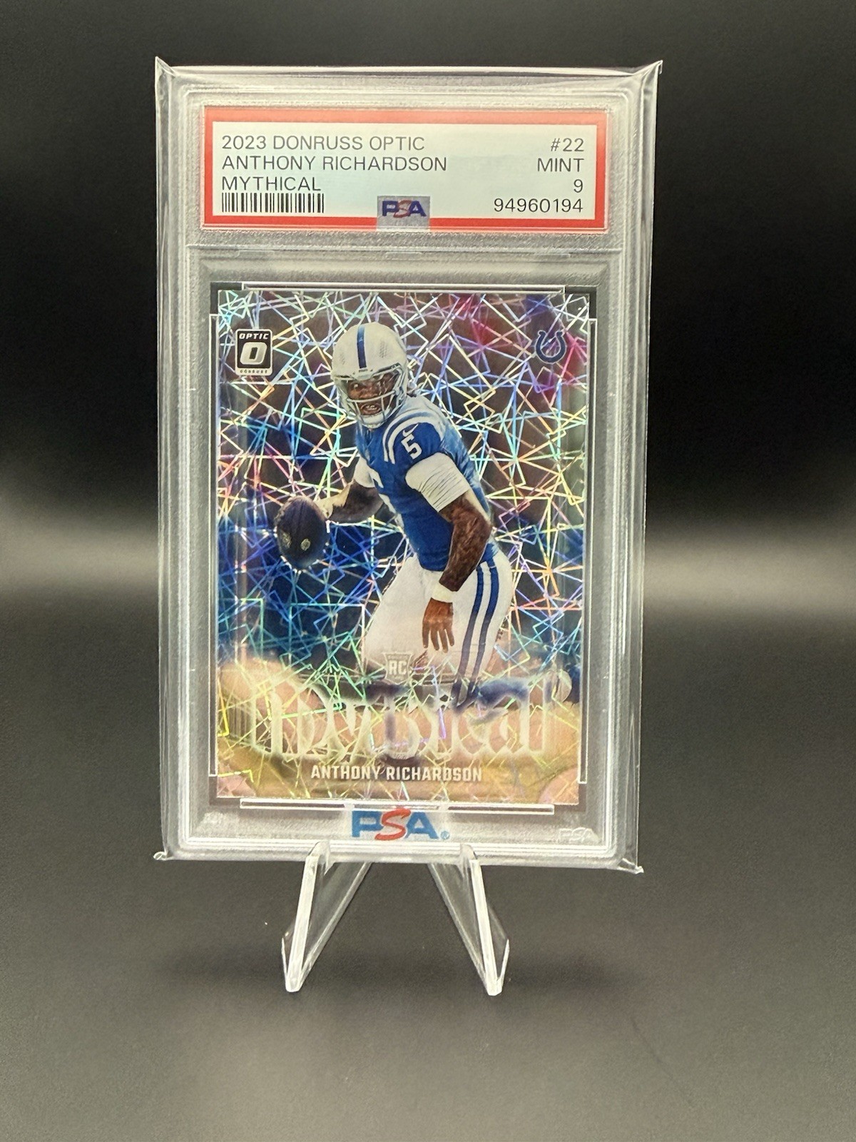 2023 Panini Donruss Optic - Mythical Anthony Richardson #22 (RC) PSA 9
