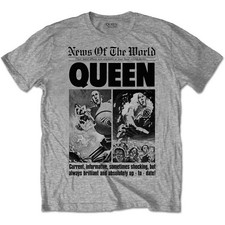 Queen Freddie Mercury News of the World 40th Autorisé T-shirt Hommes
