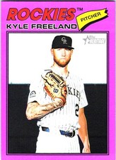 2026 Topps Heritage #92 Kyle Freeland Light Purple