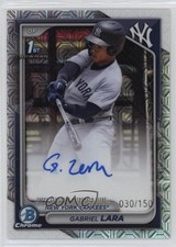 2024 Bowman Chrome Prospect HTA Choice Refractor 30/150 Gabriel Lara Auto 0hw6