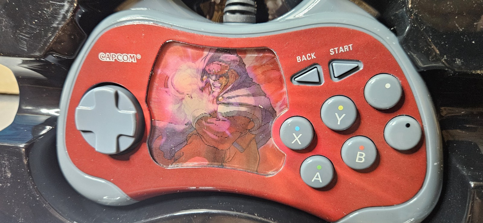 Street Fighter Anniversary Edition XBOX Controller - NubyTech M. Bison Open Box.